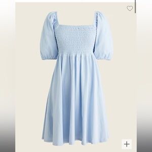 Broken-in jersey smocked babydoll dress